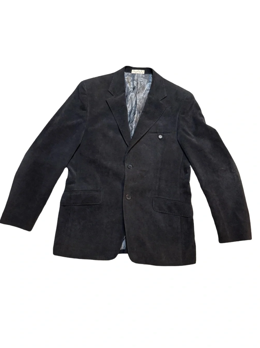 🧥 Haupt Men’s Sport Coat Blazer Paisley Lined Classic Jacket 23” P2P 🧥